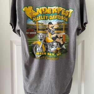 RARE Harley-Davidson Green Bay Cheeseheads Tee - Medium
